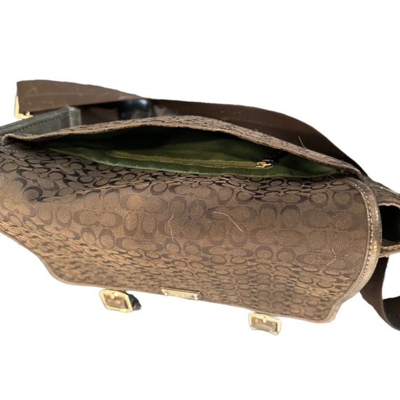 Coach Crossbody Messenger Bag Signature Jacquard Black - Picture 9 of 9